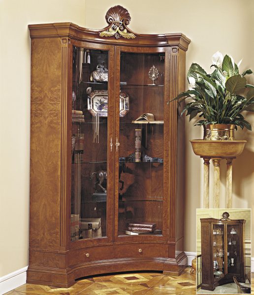 Угловой шкаф витрина Угловой шкаф витрина