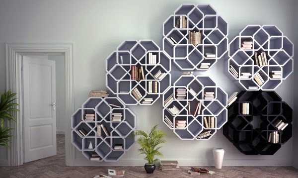 Полка для книг на стену