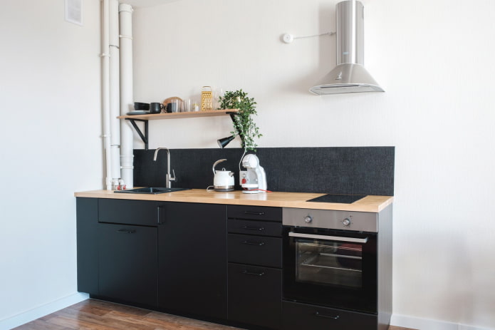 короткий фартух на кухні короткий фартух на кухні