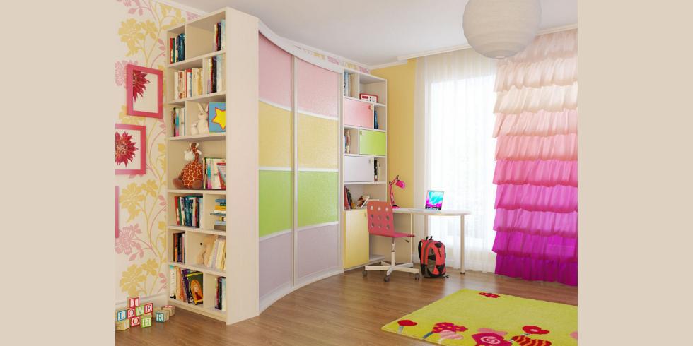 Шкаф-купе в детскую - внутреннее наполнение