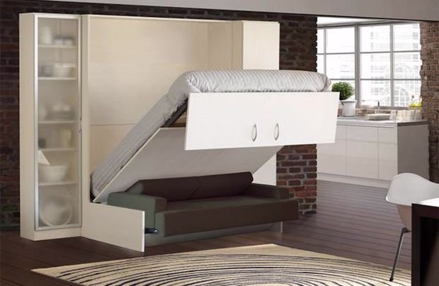 Фотографія: Вітальня в стилі Сучасний, Декор інтер'єру, Малогабаритна квартира, Квартира, Студія