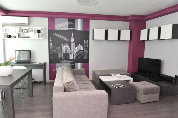 Фотографія: Вітальня в стилі Сучасний, Декор інтер'єру, Малогабаритна квартира, Квартира, Студія