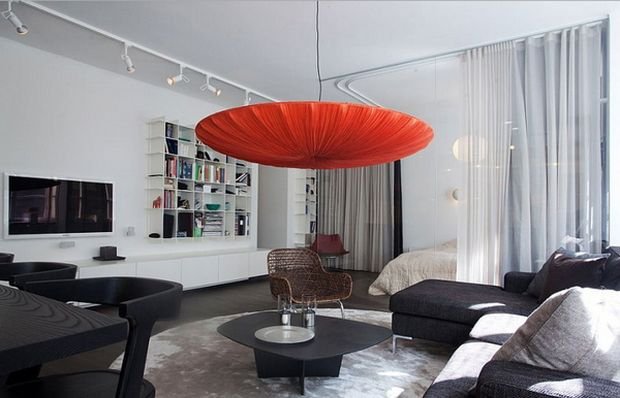 Фотографія: Вітальня в стилі Еко, Декор інтер'єру, Малогабаритна квартира, Квартира, Студія