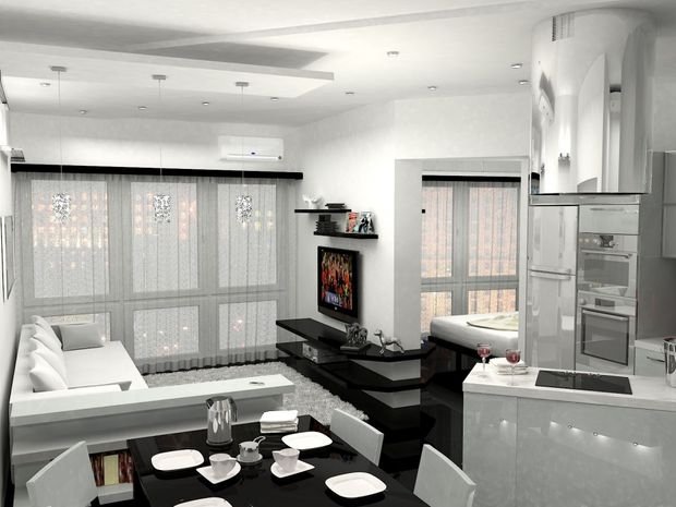 Фотографія: Вітальня в стилі Еко, Декор інтер'єру, Малогабаритна квартира, Квартира, Студія