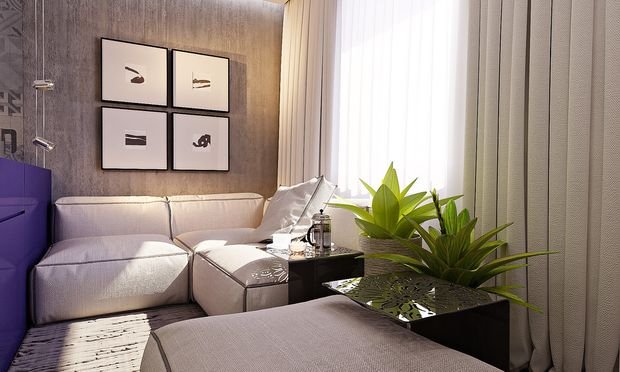 Фотографія: Вітальня в стилі Еко, Декор інтер'єру, Малогабаритна квартира, Квартира, Студія