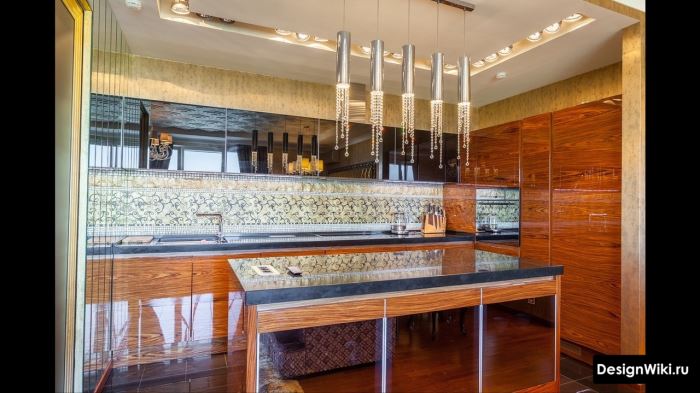 Интерьер кухни в стиле арт-деко