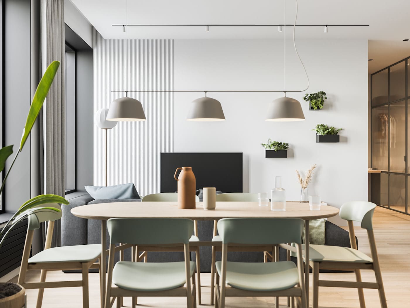 дизайн інтер'єру модної квартири фото 47