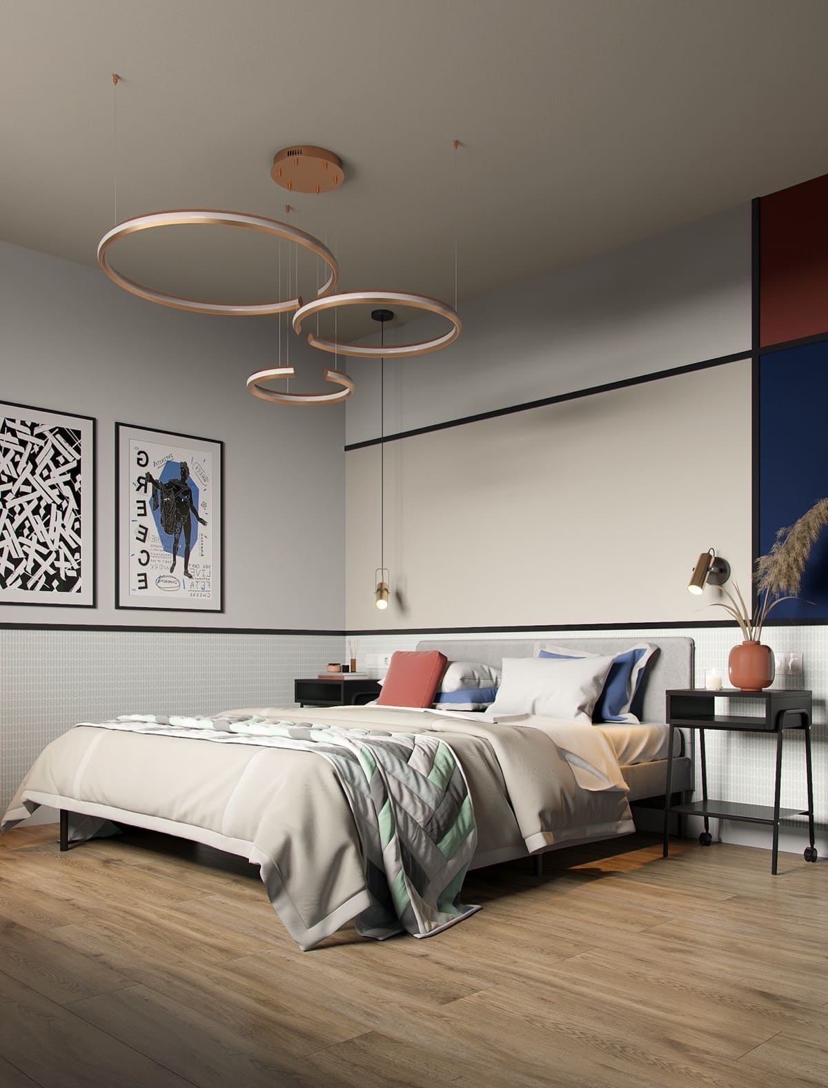 дизайн інтер'єру модної квартири фото 58