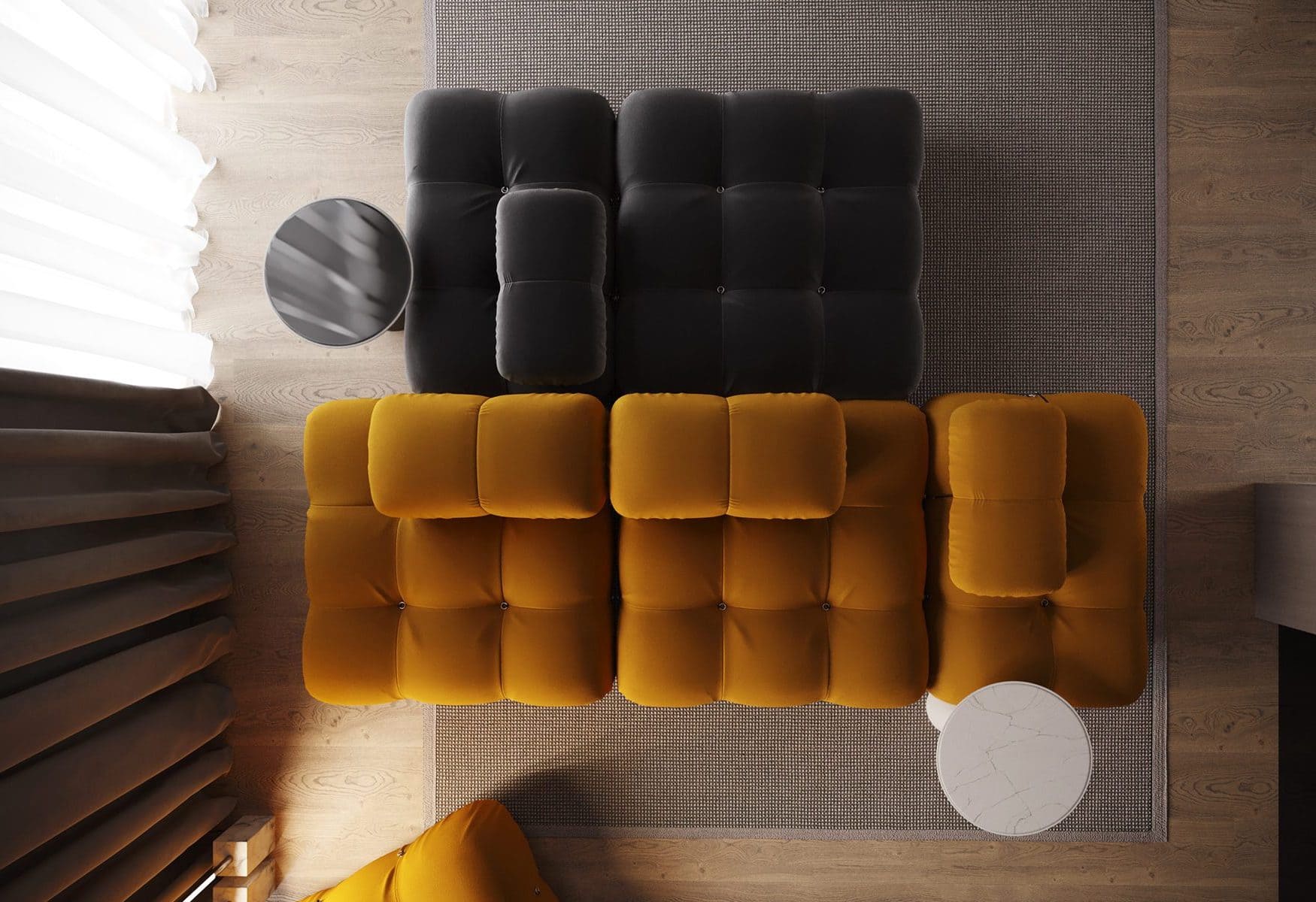 дизайн інтер'єру модної квартири фото 3