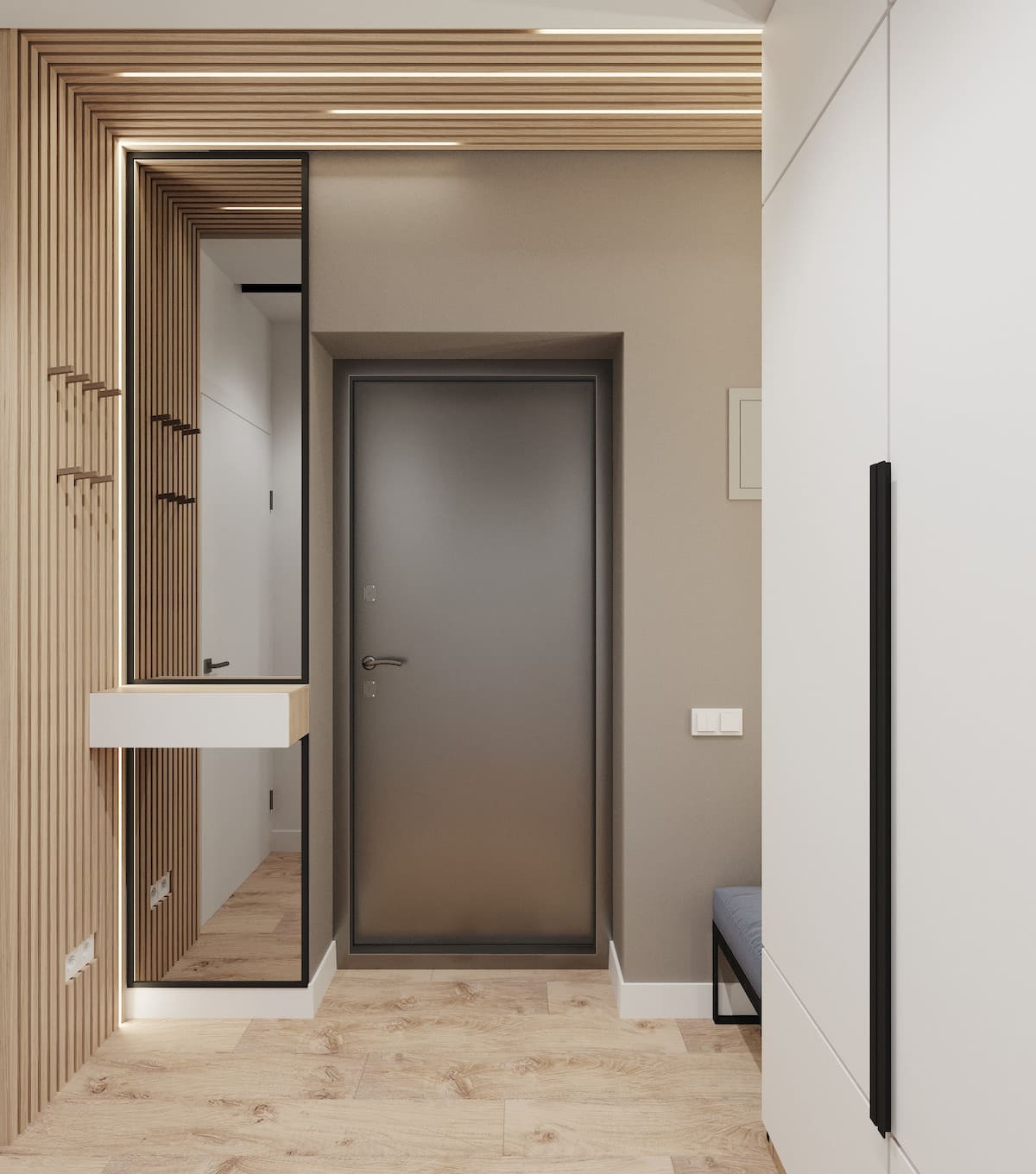 дизайн інтер'єру модної квартири фото 85