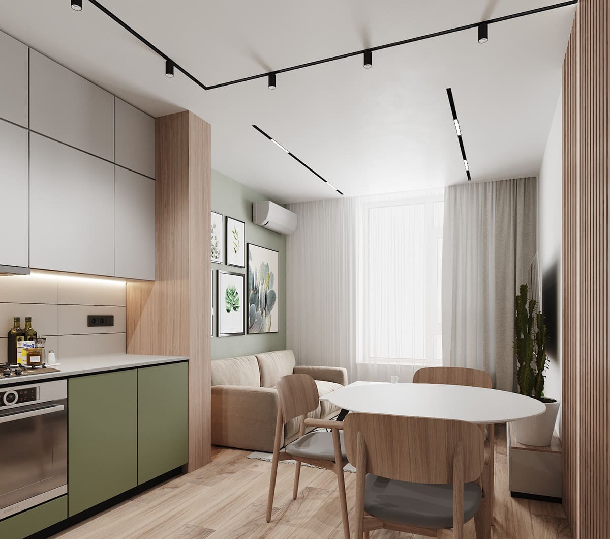 дизайн інтер'єру модної квартири фото 86