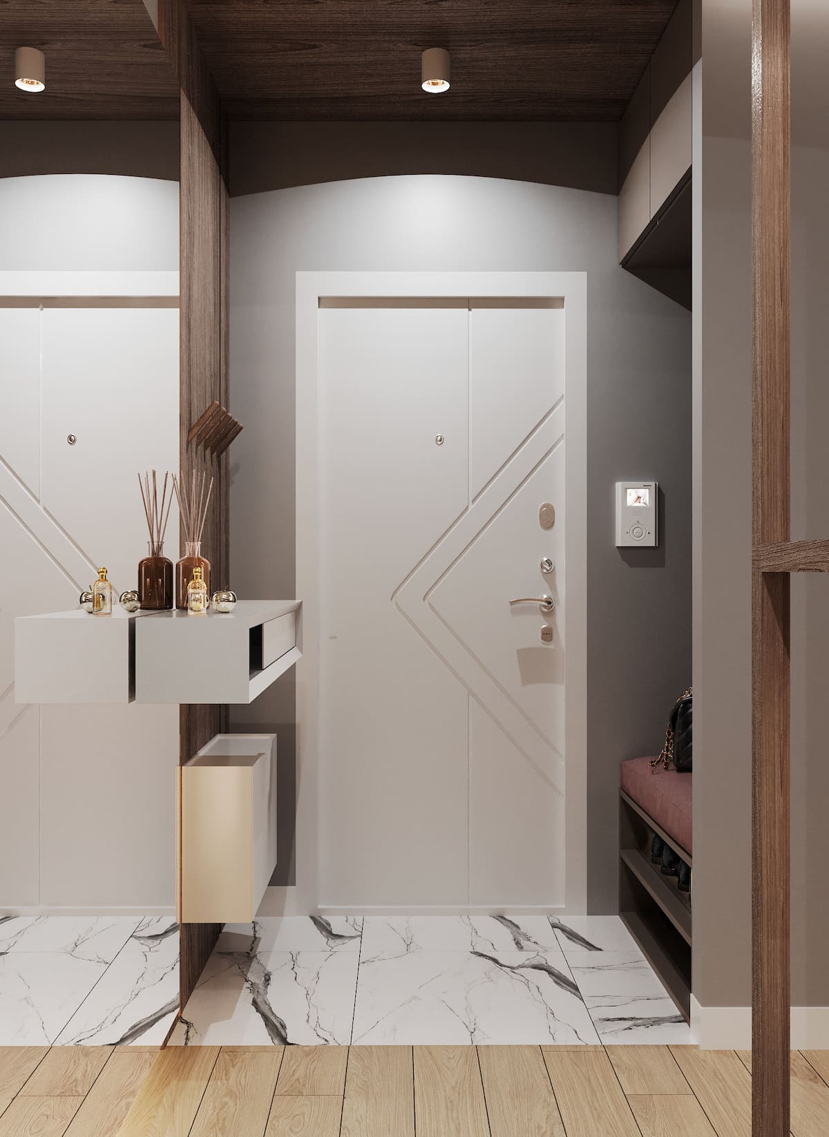 дизайн інтер'єру модної квартири фото 96