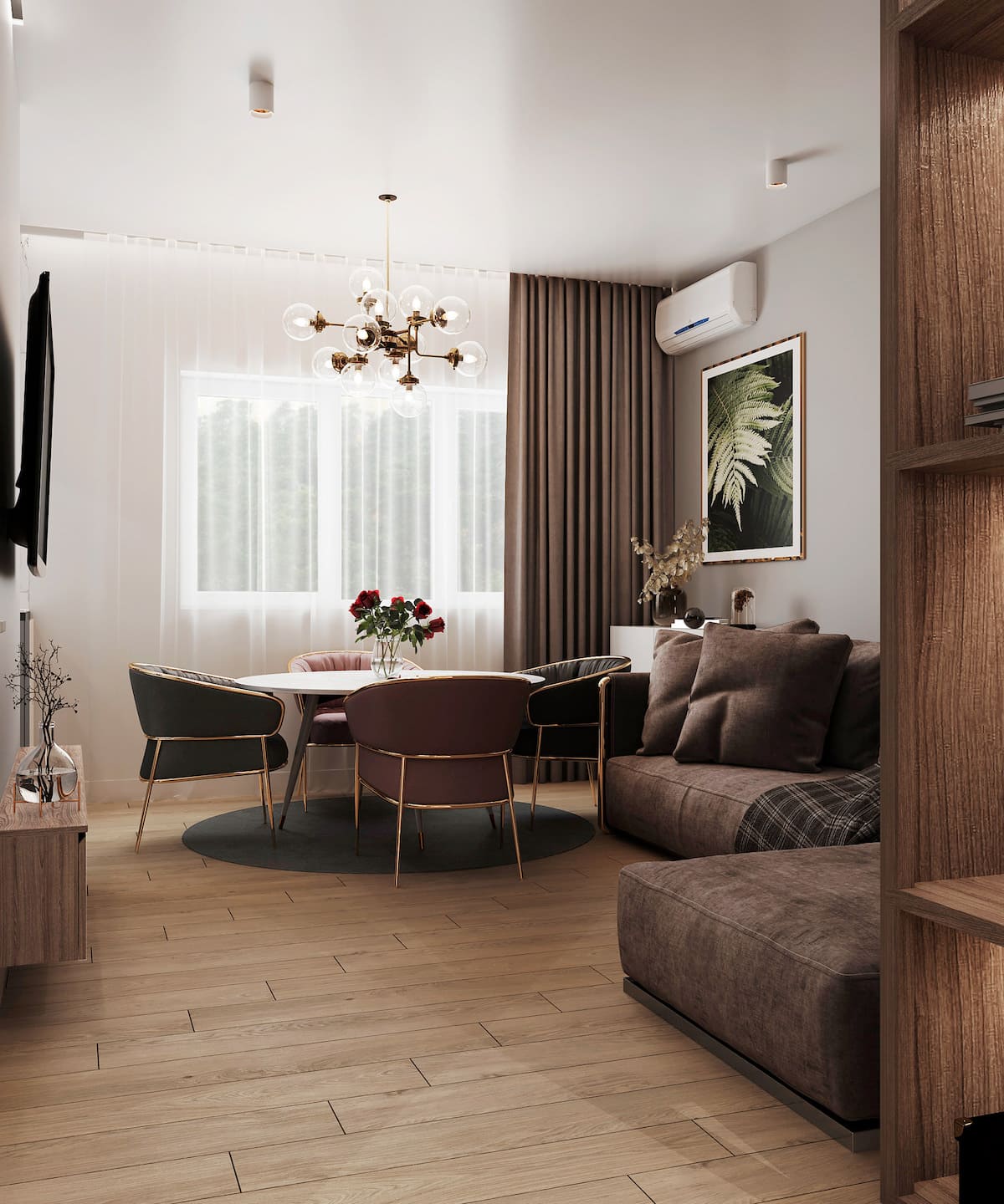 дизайн інтер'єру модної квартири фото 98