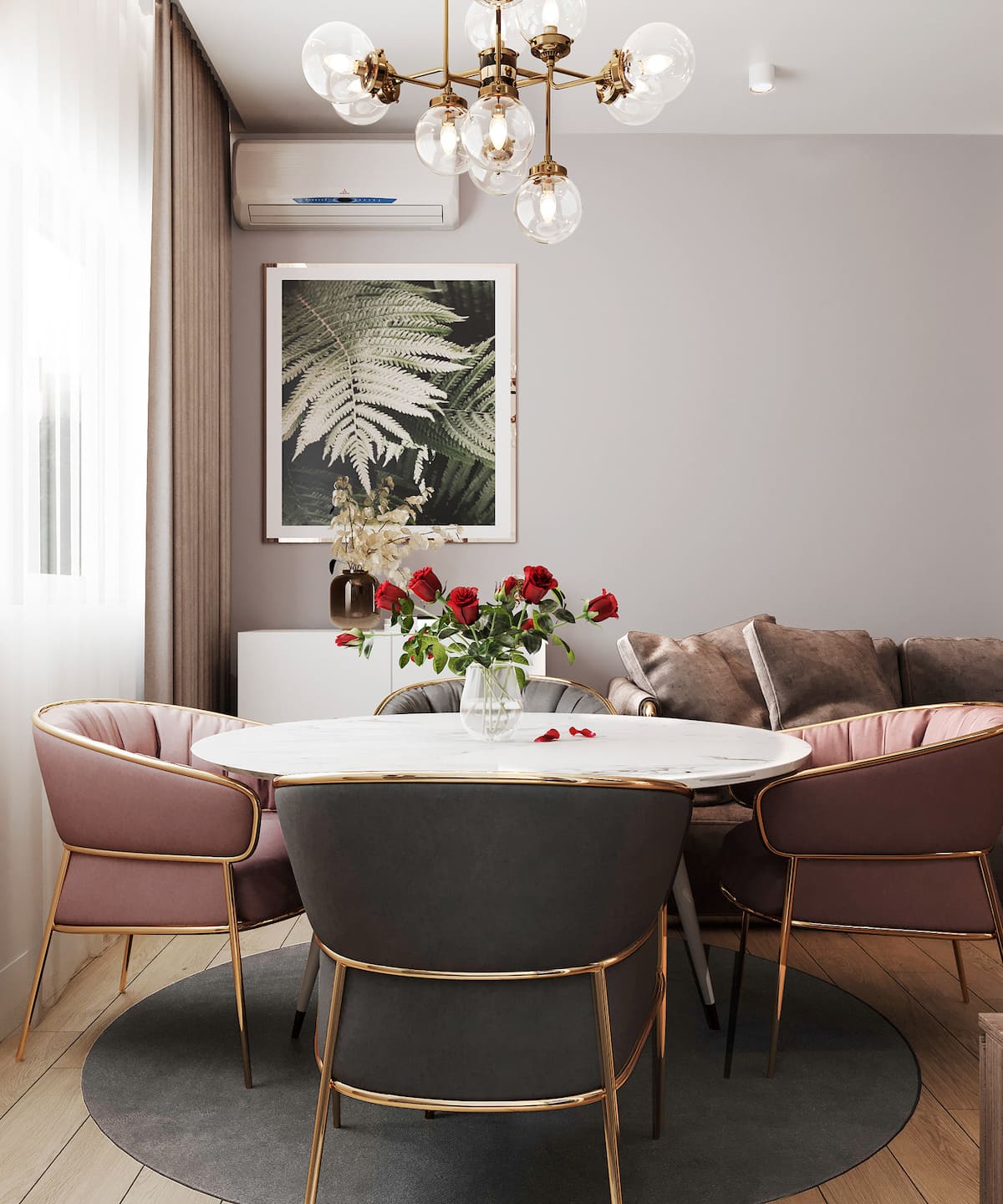 дизайн інтер'єру модної квартири фото 99