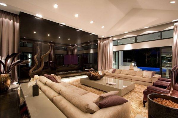 Шикарная гостиная в современном стиле Шикарная гостиная в современном стиле