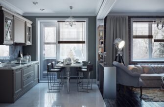 Дизайн кухни гостиной в современном стиле