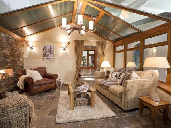 Керамічна плитка для підлоги в інтер'єрі кантрі Керамічна плитка для підлоги в інтер'єрі кантрі