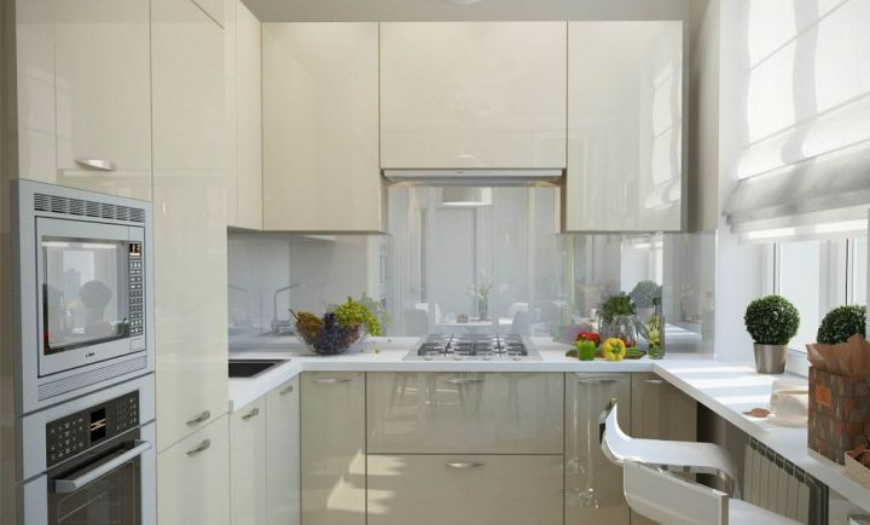 Дизайн маленької кухні в стилі модерн кухни в стиле модерн