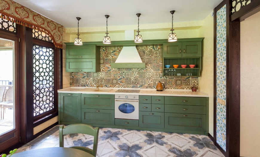 етнічний стиль для кухні