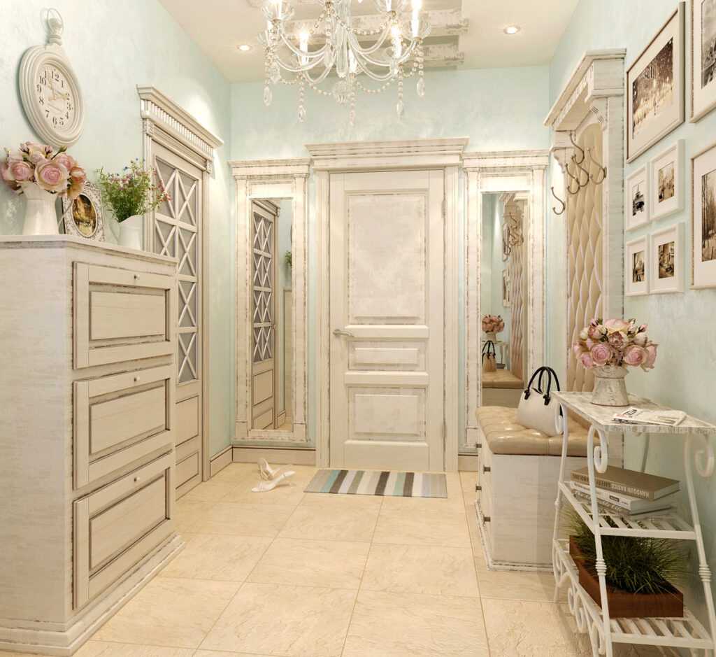 Світлий коридор у пастельних тонах