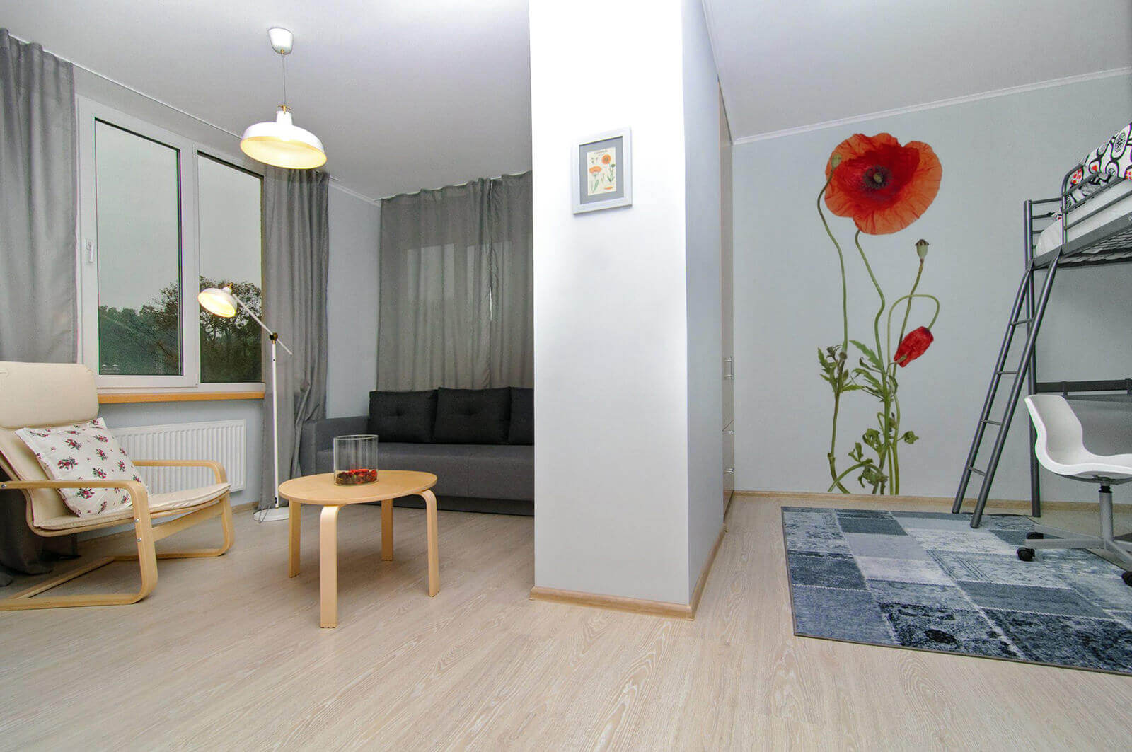 Зонування квартири-студії