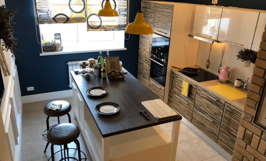 кухня 9 кв.м із островом