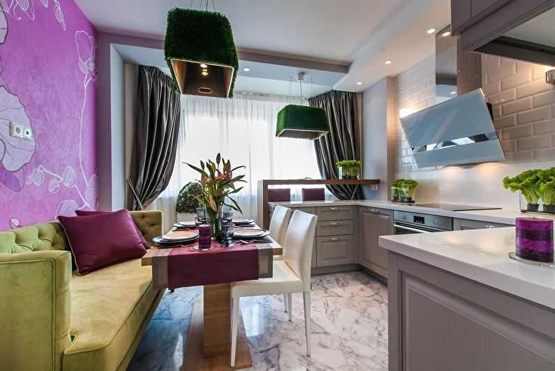Дизайн кухні 9 кв.м з балконом