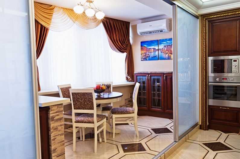 Дизайн кухні 9 кв.м з балконом