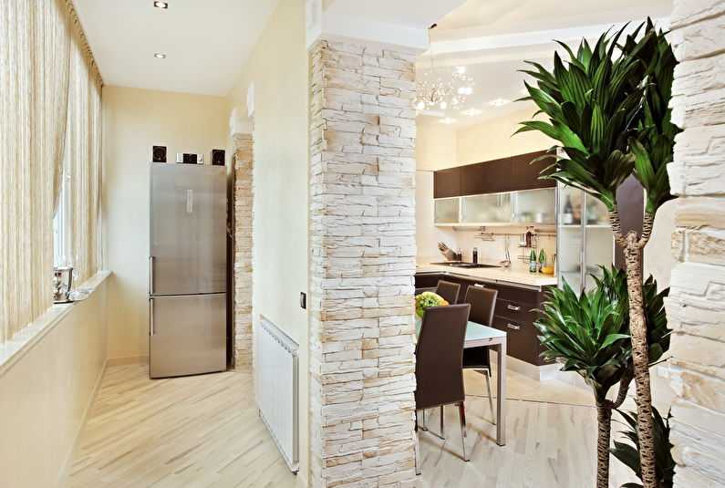 Дизайн кухні 9 кв.м з балконом