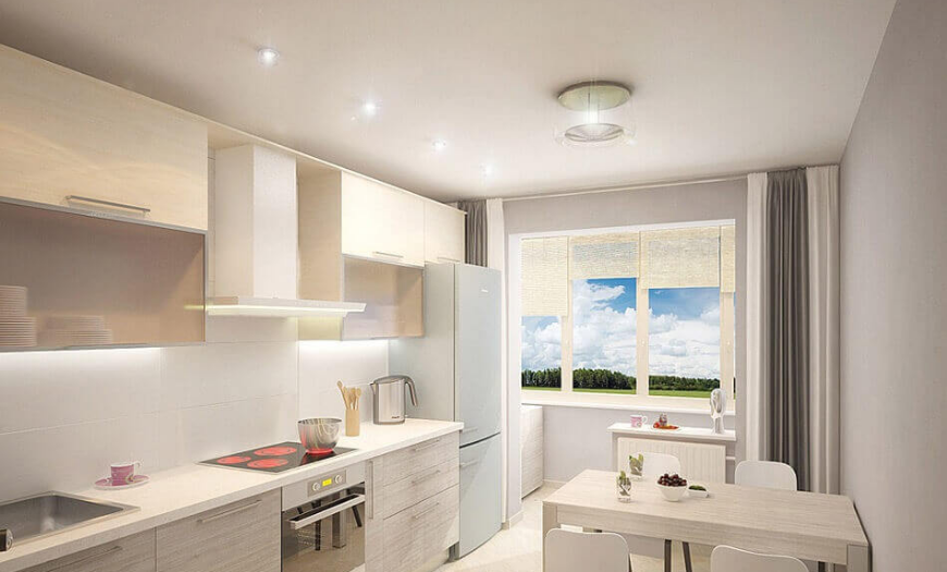 оздоблення стелі на кухні