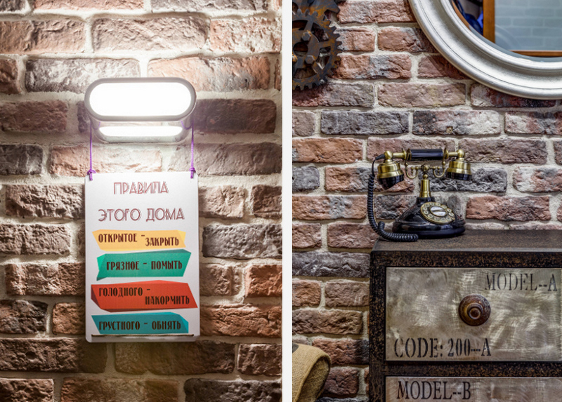 Стіни в стилі лофт - цегла, бетон та дерево в інтер'єрі квартири (100 Фото)