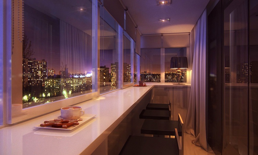 Освітлення на балконі