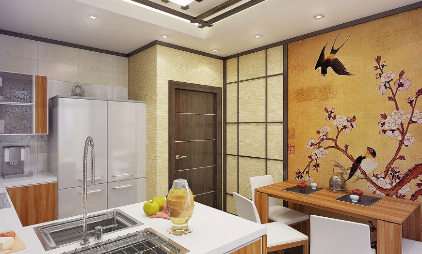 дизайн 9 метрової кухні