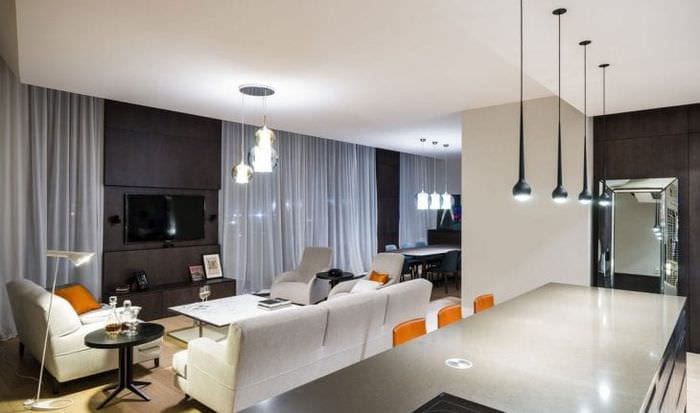 красивый дизайн коридора в стиле хай тек картинка