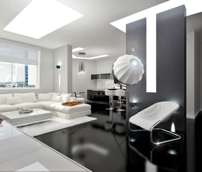 світлий стиль передпокої в стилі hi-tech фото