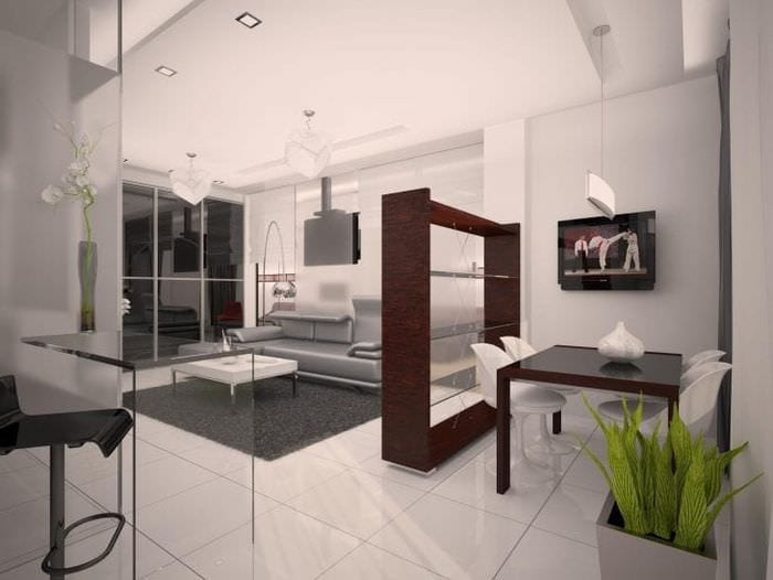 яскравий інтер'єр квартири в стилі хай-тек