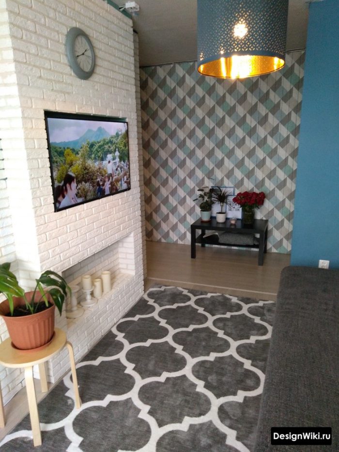 шпалери 3д кубики у скандинавському дизайні