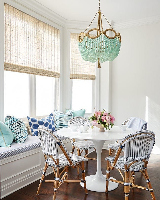 меблі акцентного кольору у скандинавському стилі