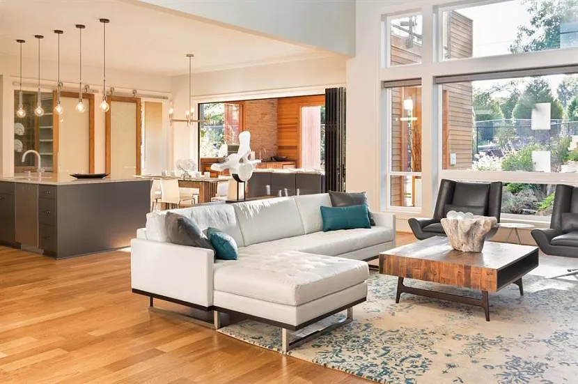 Переход цвета на полу Переход цвета на полу