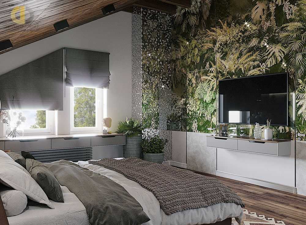 Дизайн интерьера спальни в стиле лофт