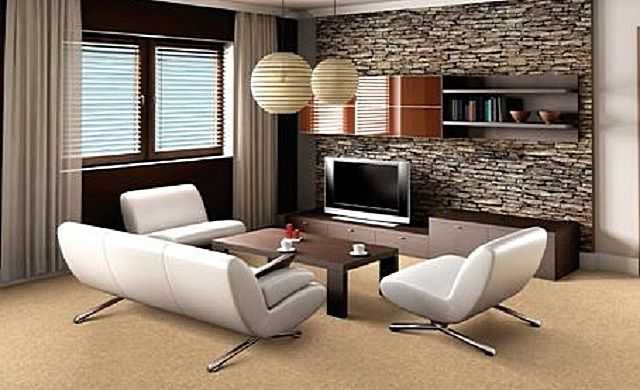 Сдержанное, но не теряющее от этого своей оригинальности оформление гостиной в стиле «хай-тек».