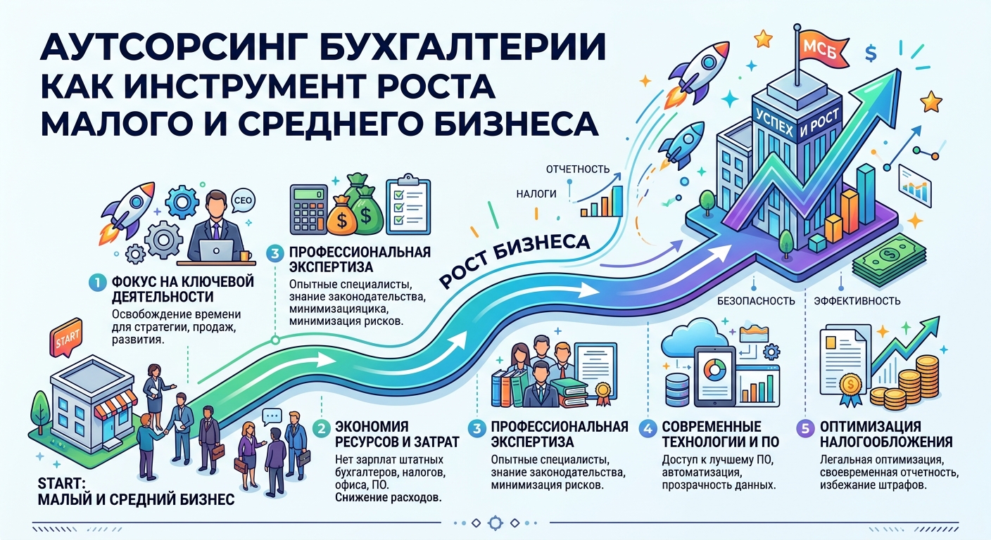 Аутсорсинг бухгалтерии как инструмент роста малого и среднего бизнеса