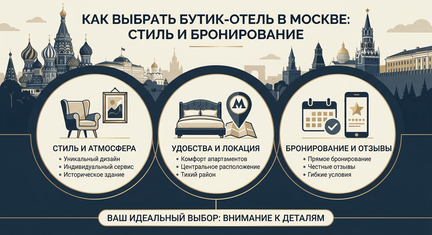 Как выбрать бутик-отель в Москве: на что обращать внимание при выборе стильных апартаментов и бронировании