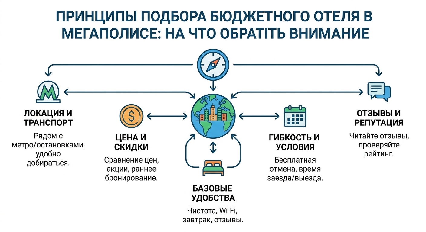 Принципы подбора бюджетного отеля в мегаполисе: на что обратить внимание