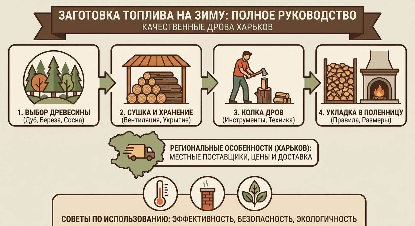 Заготовка топлива на зиму и качественные Дрова Харьков: полное руководство