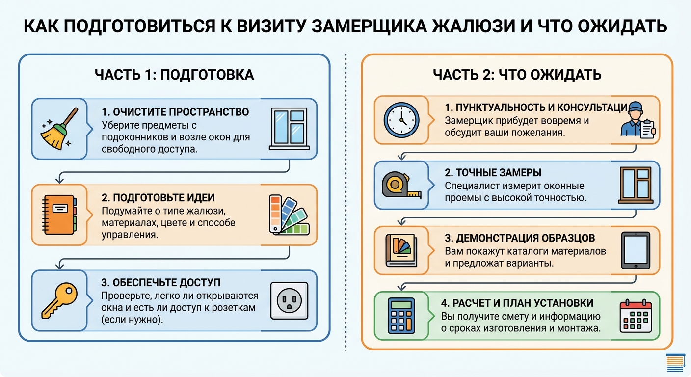 Как правильно подготовиться к визиту замерщика жалюзи и что ожидать от процедуры