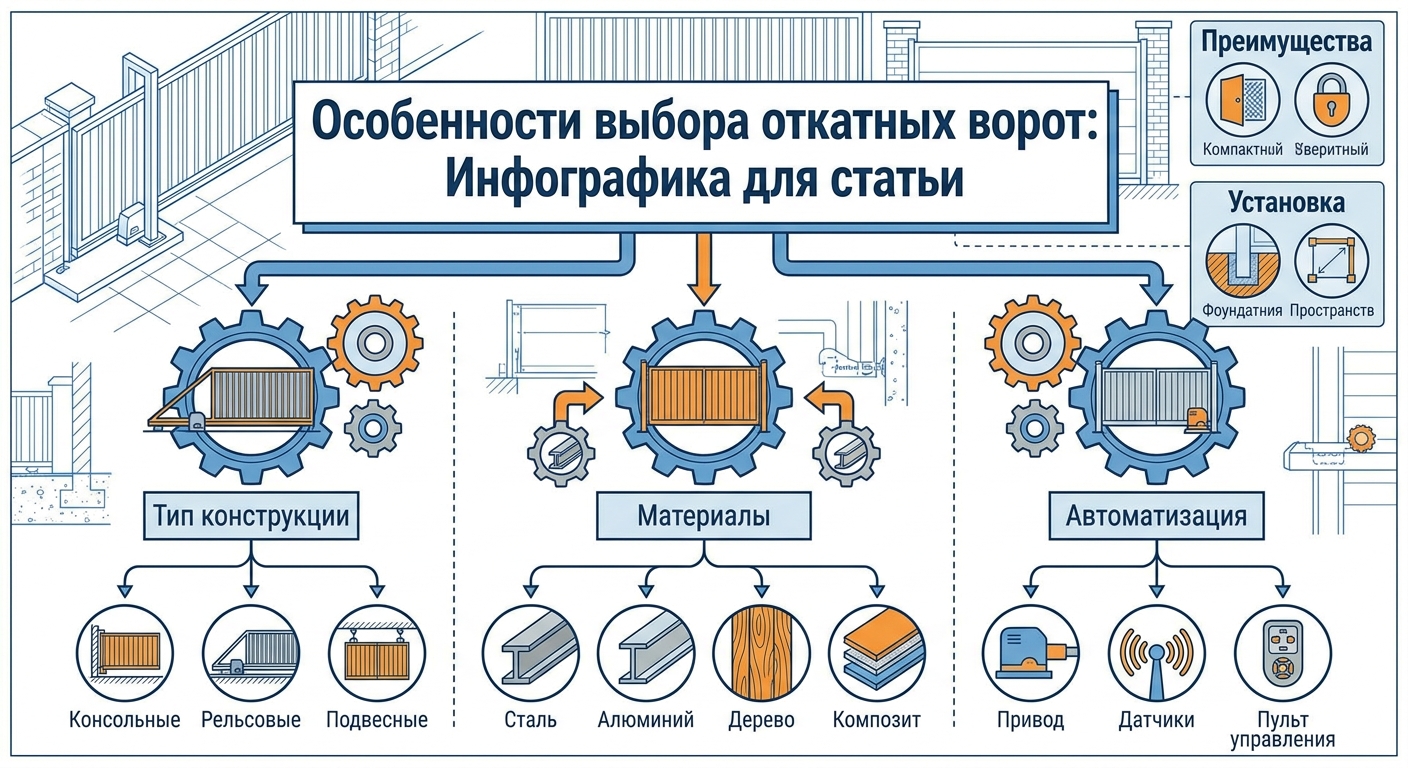 Особенности выбора откатных ворот